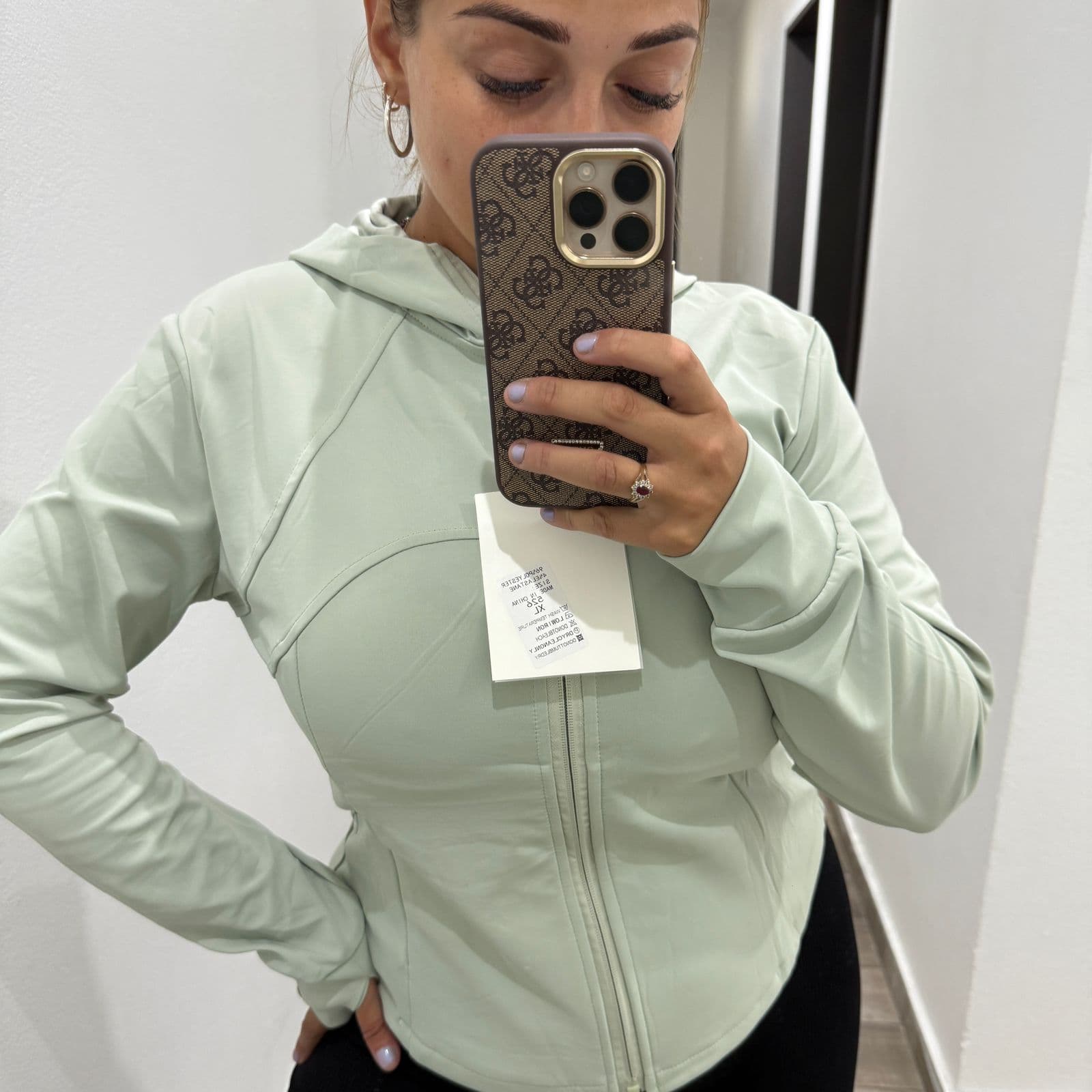 CAMPERA DEPORTIVA VERDE AGUA